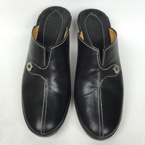 cole haan leather mules